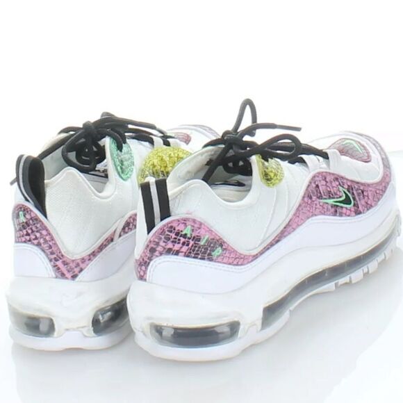 Nike Air Max 98 White Multicolor Snakeskin Size 6 - Picture 5 of 5
